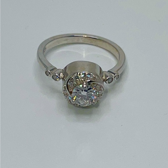 VVS GRA Certifed Gold Vermeil Urn Ring keepsake Jewelry Pass diamond test